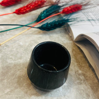 کاپ قهوه /شات قهوه سنگی مرمریت مشکی (کاپ قهوه خوری سنگی/ شات قهوه خوری سنگی /شات )/فنجان قهوه کد محصول Ono8042022